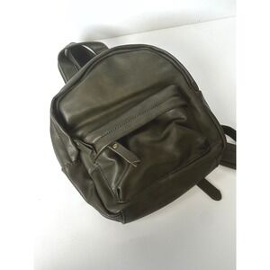 Universal Thread Olive Green Faux Leather Mini Backpack RN17730 VN1094523